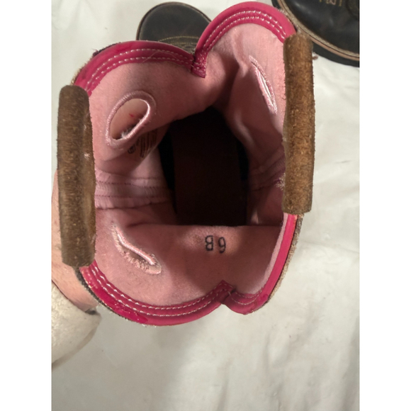 Ariat Fatbaby Western Camo Brown Leather Ranch Cowboy Boots 10006854 Womens 6B - Picture 11 of 16